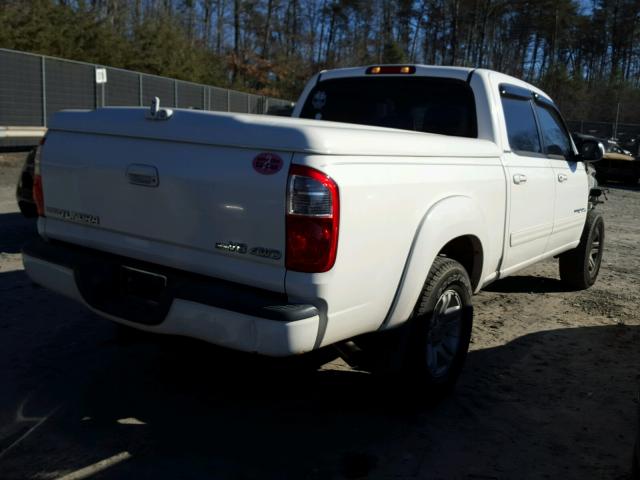 5TBDT48114S462690 - 2004 TOYOTA TUNDRA DOU WHITE photo 4