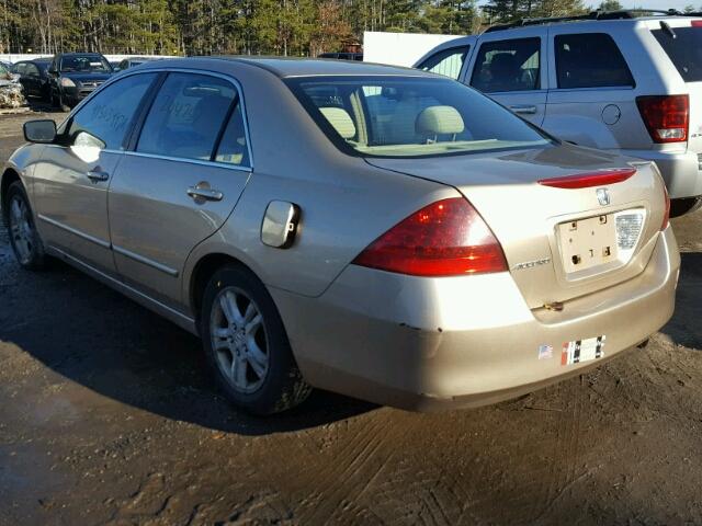 1HGCM55756A005591 - 2006 HONDA ACCORD EX 金色 照片 3
