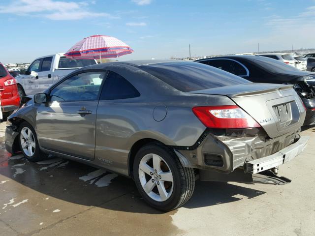 2HGFG12898H537425 - 2008 HONDA CIVIC EX GRAY photo 3