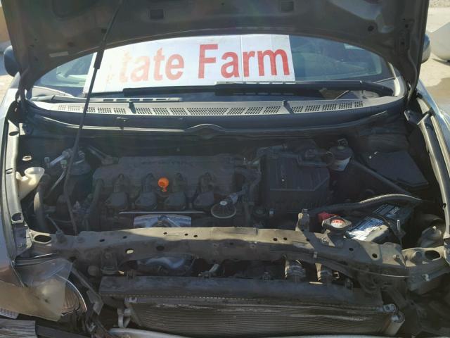 2HGFG12898H537425 - 2008 HONDA CIVIC EX GRAY photo 7