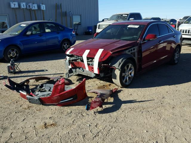 1G6AB5RX4F0143959 - 2015 CADILLAC ATS LUXURY RED photo 2