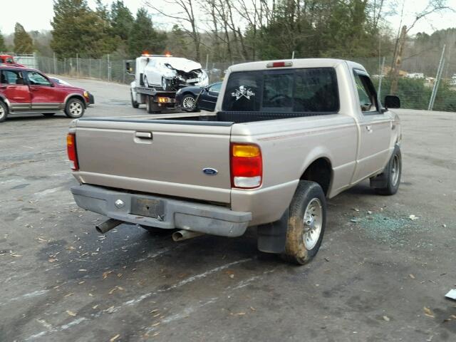 1FTYR10U1WUC38636 - 1998 FORD RANGER TAN photo 4