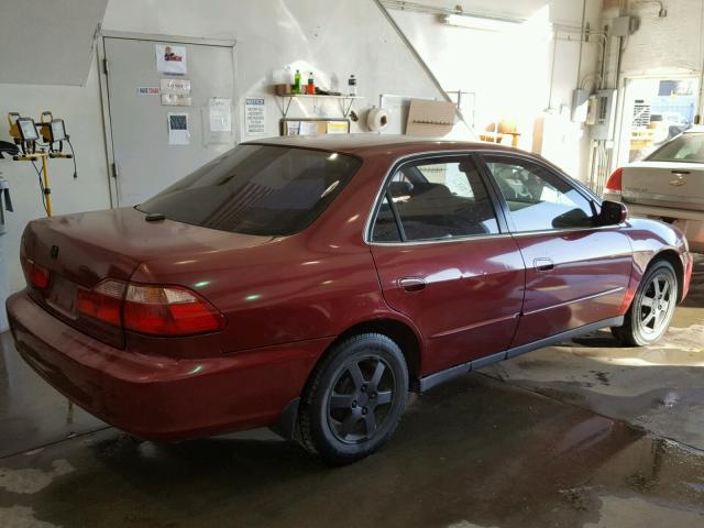 JHMCG5679YC003112 - 2000 HONDA ACCORD SE RED photo 4