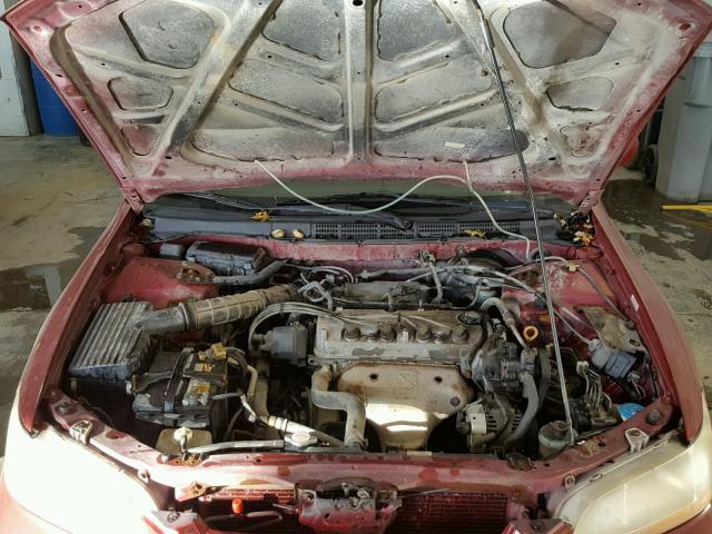 JHMCG5679YC003112 - 2000 HONDA ACCORD SE RED photo 7