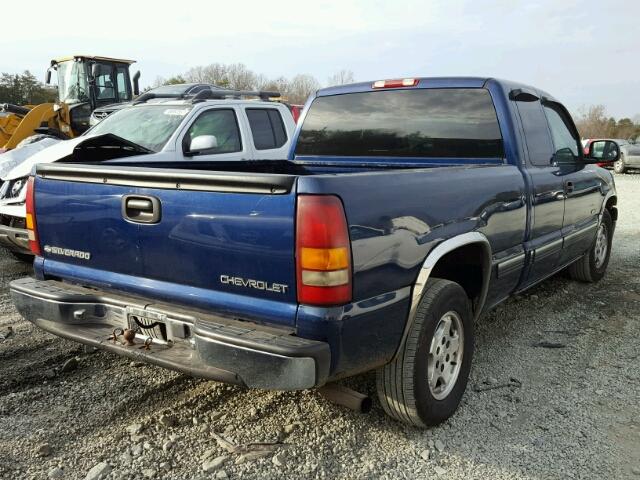 2GCEC19T4Y1367791 - 2000 CHEVROLET SILVERADO BLUE photo 4