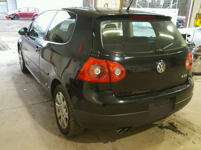 WVWBR71K77W206379 - 2007 VOLKSWAGEN RABBIT BLACK photo 3