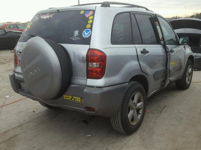 JTEGD20V740010505 - 2004 TOYOTA RAV4 SILVER photo 4