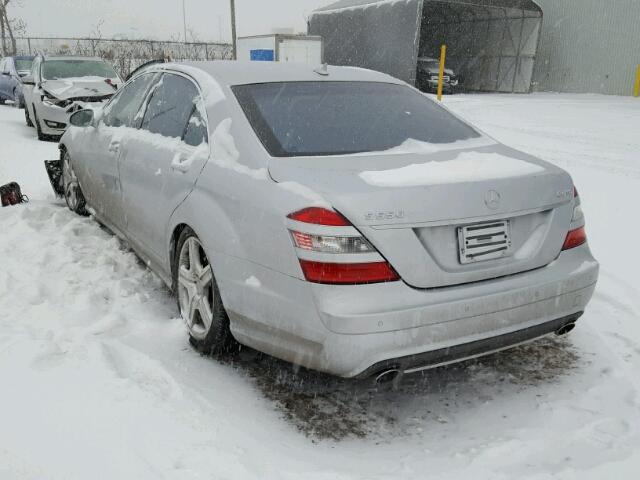 WDDNG86X38A217915 - 2008 MERCEDES-BENZ S 550 4MAT SILVER photo 3