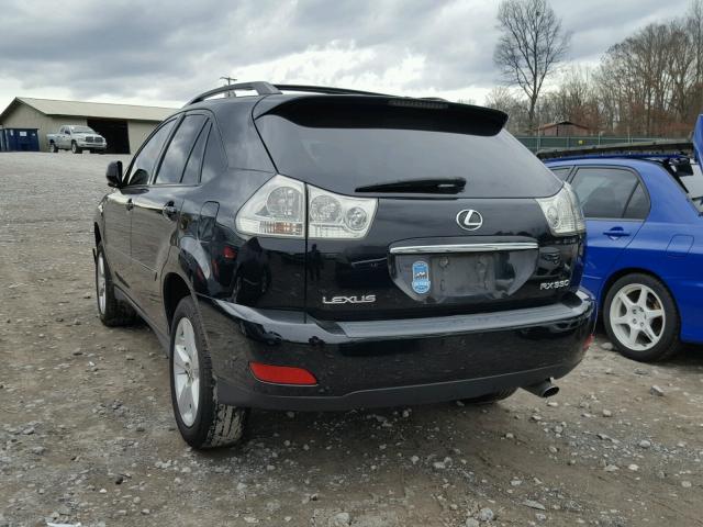 2T2HA31U14C015665 - 2004 LEXUS RX 330 BLACK photo 3