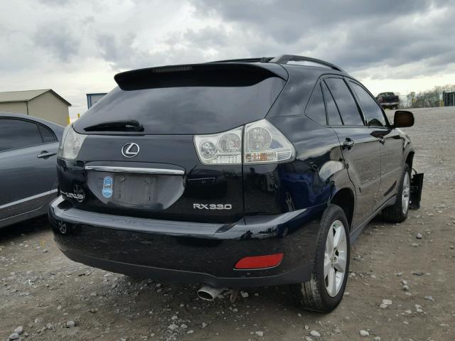 2T2HA31U14C015665 - 2004 LEXUS RX 330 BLACK photo 4