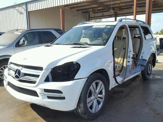 4JGBF2FE7CA796374 - 2012 MERCEDES-BENZ GL 350 BLU WHITE photo 2