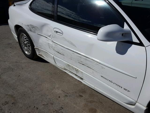 1G2WP12K6YF188658 - 2000 PONTIAC GRAND PRIX თეთრი ფოტო 9