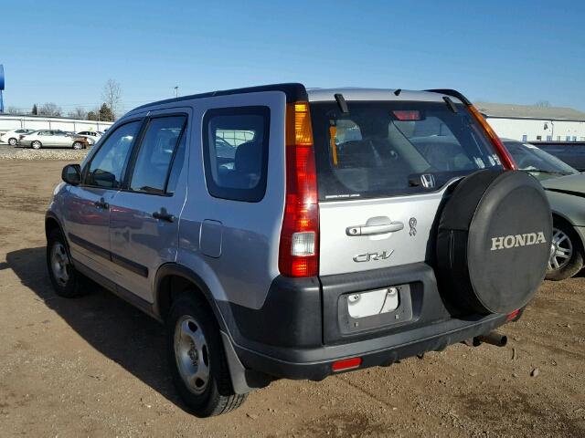 SHSRD78494U206719 - 2004 HONDA CR-V LX SILVER photo 3