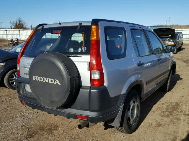 SHSRD78494U206719 - 2004 HONDA CR-V LX SILVER photo 4