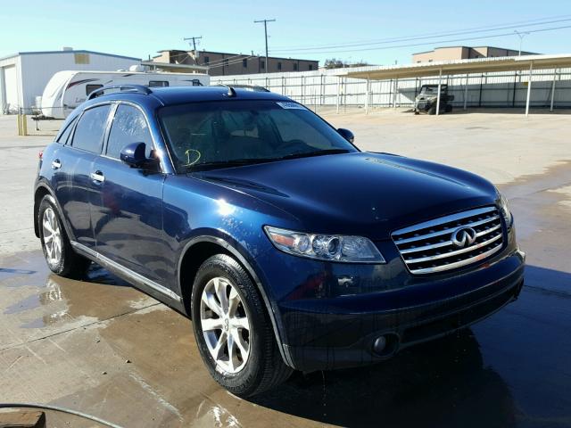 JNRAS08U56X101329 - 2006 INFINITI FX35 BLUE photo 1