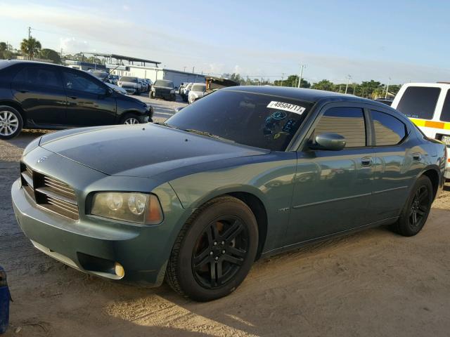 2B3KA53H86H166583 - 2006 DODGE CHARGER R/ GREEN photo 2