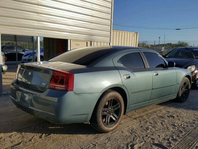 2B3KA53H86H166583 - 2006 DODGE CHARGER R/ GREEN photo 4