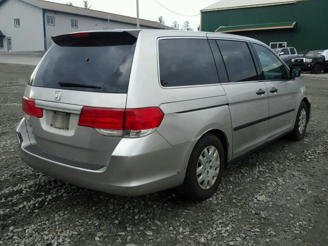 5FNRL38228B031978 - 2008 HONDA ODYSSEY LX GRAY photo 4