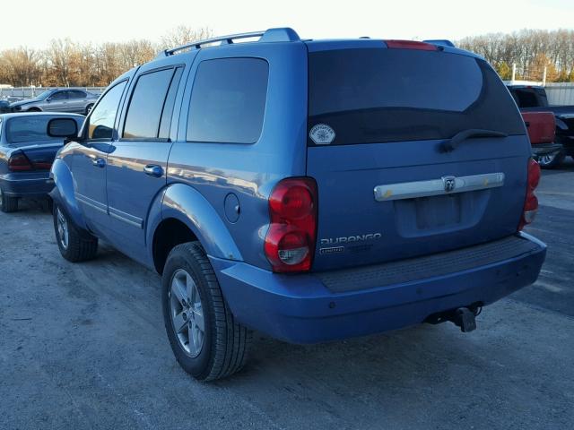 1D8HB58N38F146266 - 2008 DODGE DURANGO LI BLUE photo 3