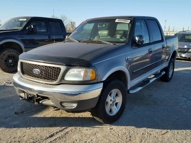 1FTRW08L12KB81248 - 2002 FORD F150 SUPER GRAY photo 2