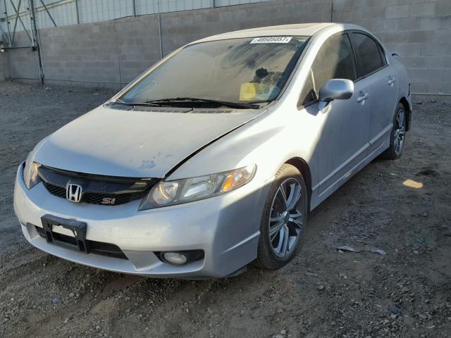 2HGFA55569H705386 - 2009 HONDA CIVIC SI SILVER photo 2