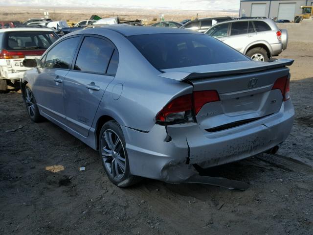 2HGFA55569H705386 - 2009 HONDA CIVIC SI SILVER photo 3