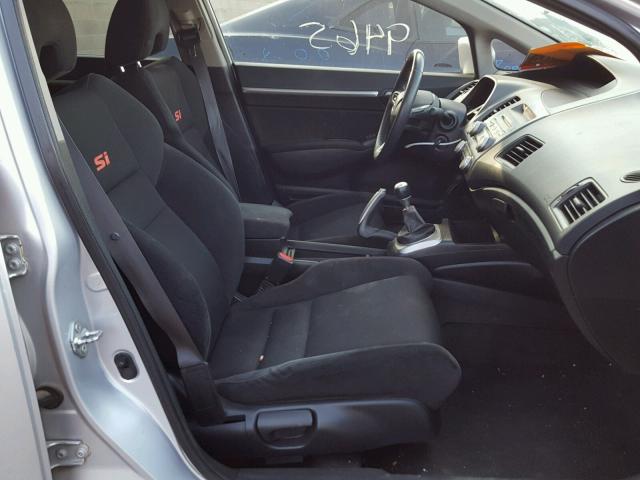 2HGFA55569H705386 - 2009 HONDA CIVIC SI SILVER photo 5