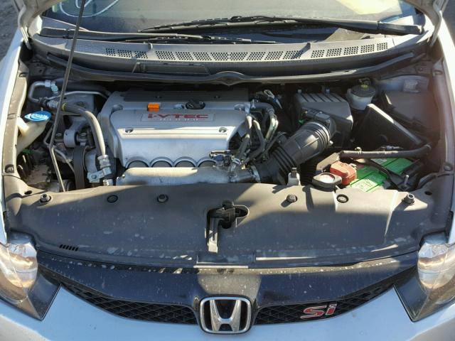 2HGFA55569H705386 - 2009 HONDA CIVIC SI SILVER photo 7