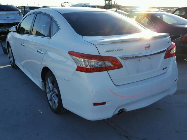 3N1AB7AP9EL633905 - 2014 NISSAN SENTRA S WHITE photo 3