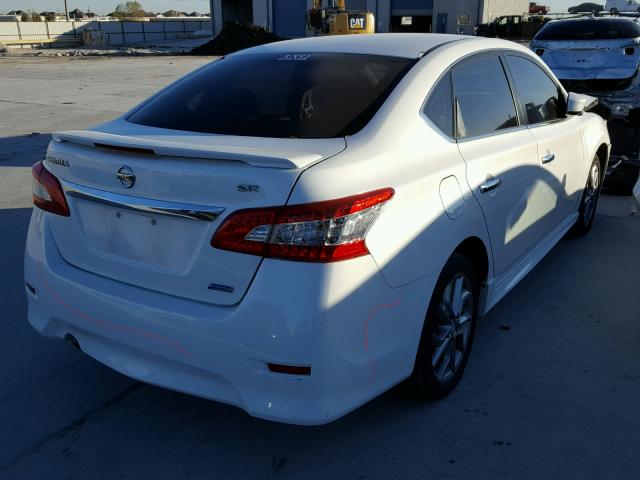 3N1AB7AP9EL633905 - 2014 NISSAN SENTRA S WHITE photo 4