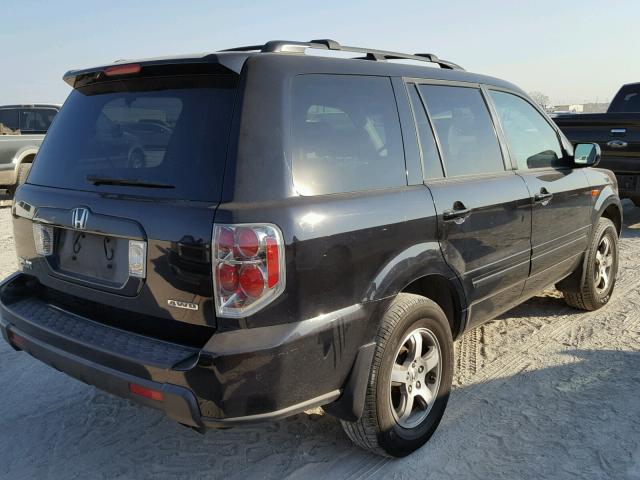 5FNYF18556B023047 - 2006 HONDA PILOT EX BLACK photo 4