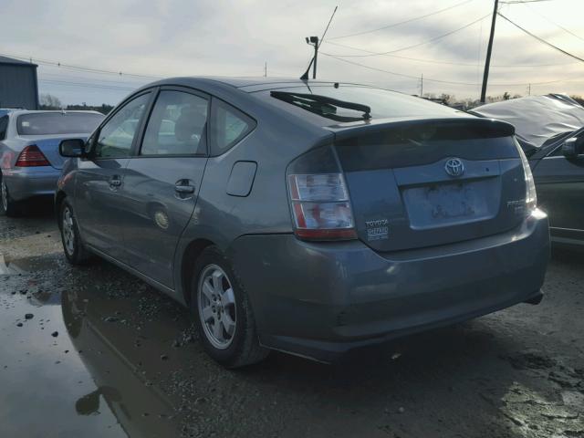 JTDKB20U953099604 - 2005 TOYOTA PRIUS GRAY photo 3