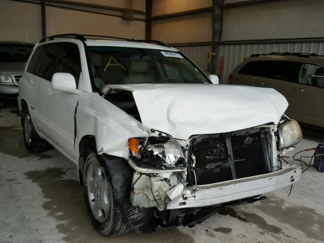 JTEDP21A170146672 - 2007 TOYOTA HIGHLANDER WHITE photo 1