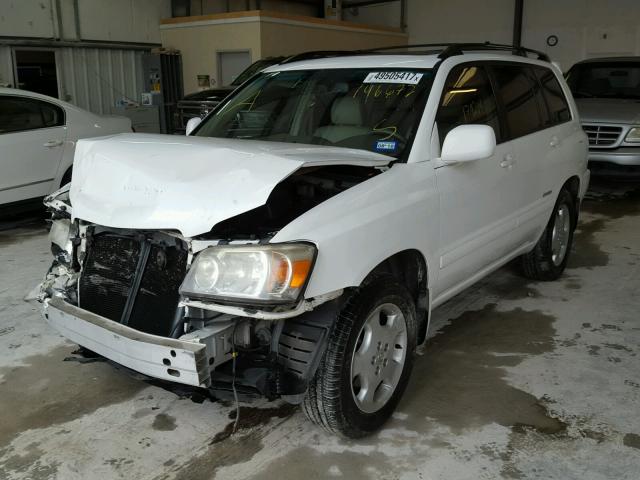 JTEDP21A170146672 - 2007 TOYOTA HIGHLANDER WHITE photo 2