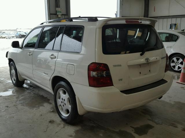 JTEDP21A170146672 - 2007 TOYOTA HIGHLANDER WHITE photo 3