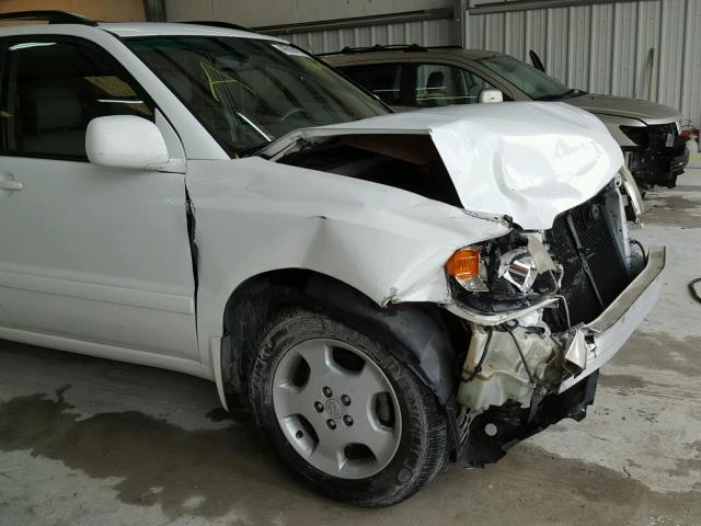 JTEDP21A170146672 - 2007 TOYOTA HIGHLANDER WHITE photo 9