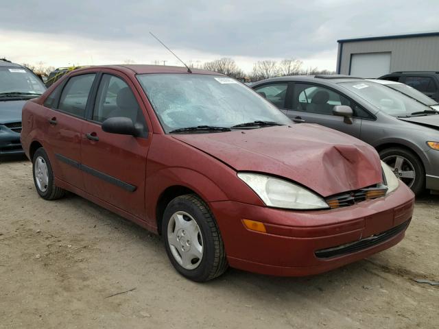 1FAFP33P91W335097 - 2001 FORD FOCUS LX MAROON photo 1