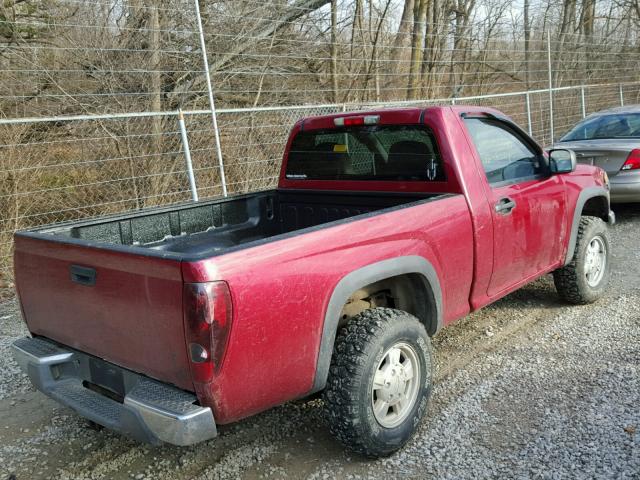 1GCDT148568262590 - 2006 CHEVROLET COLORADO RED photo 4