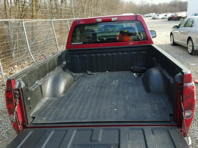 1GCDT148568262590 - 2006 CHEVROLET COLORADO RED photo 6