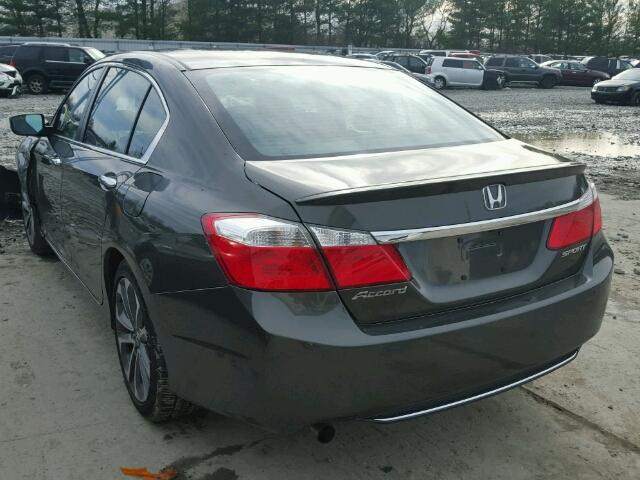 1HGCR2F54EA210895 - 2014 HONDA ACCORD SPO GRAY photo 3