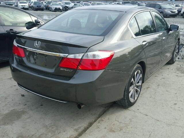 1HGCR2F54EA210895 - 2014 HONDA ACCORD SPO GRAY photo 4