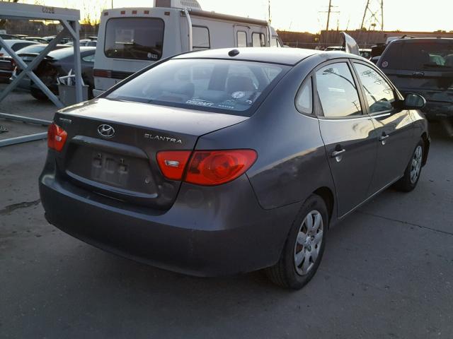 KMHDU46D19U628934 - 2009 HYUNDAI ELANTRA GL GRAY photo 4