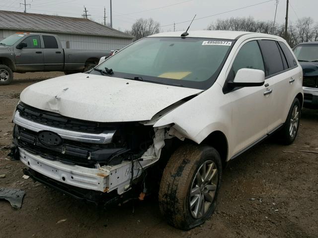 2FMDK3JC5BBA84562 - 2011 FORD EDGE SEL WHITE photo 2