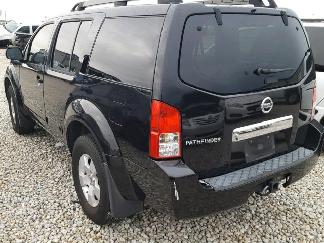 5N1AR18U67C617611 - 2007 NISSAN PATHFINDER შავი ფოტო 3