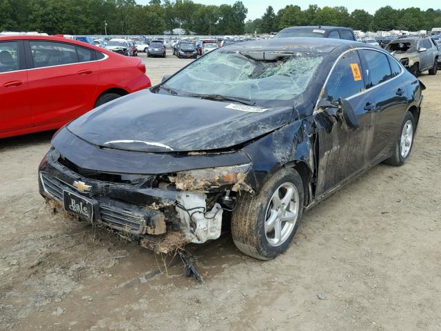 1G1ZB5ST8GF267103 - 2016 CHEVROLET MALIBU LS შავი ფოტო 2