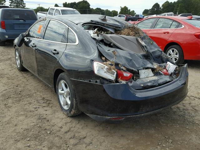 1G1ZB5ST8GF267103 - 2016 CHEVROLET MALIBU LS შავი ფოტო 3