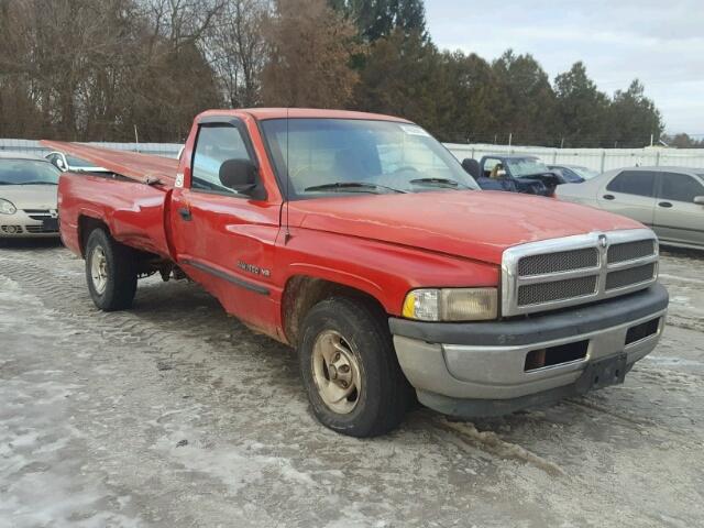 1B7HC16YXYS601431 - 2000 DODGE RAM 1500 RED photo 1