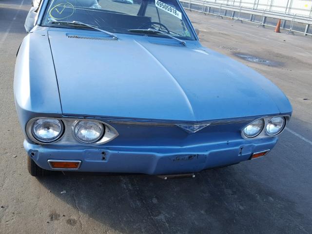 105376W117664 - 1966 CHEVROLET CORVAIR BLUE photo 7