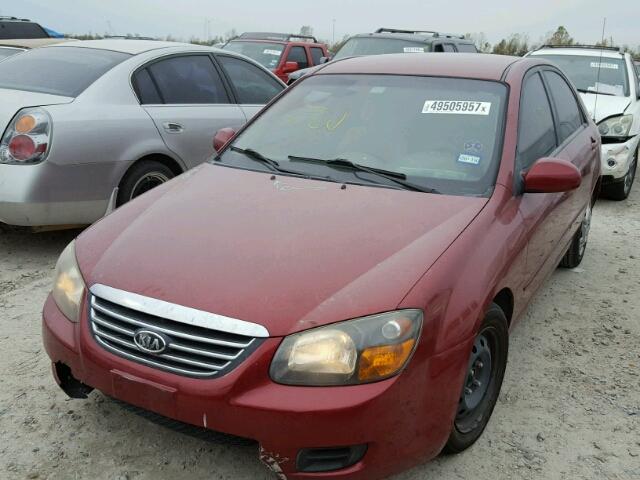 KNAFE221395651276 - 2009 KIA SPECTRA EX RED photo 2