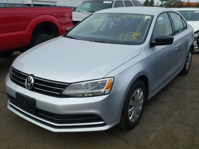 3VW267AJ1GM305485 - 2016 VOLKSWAGEN JETTA S SILVER photo 2